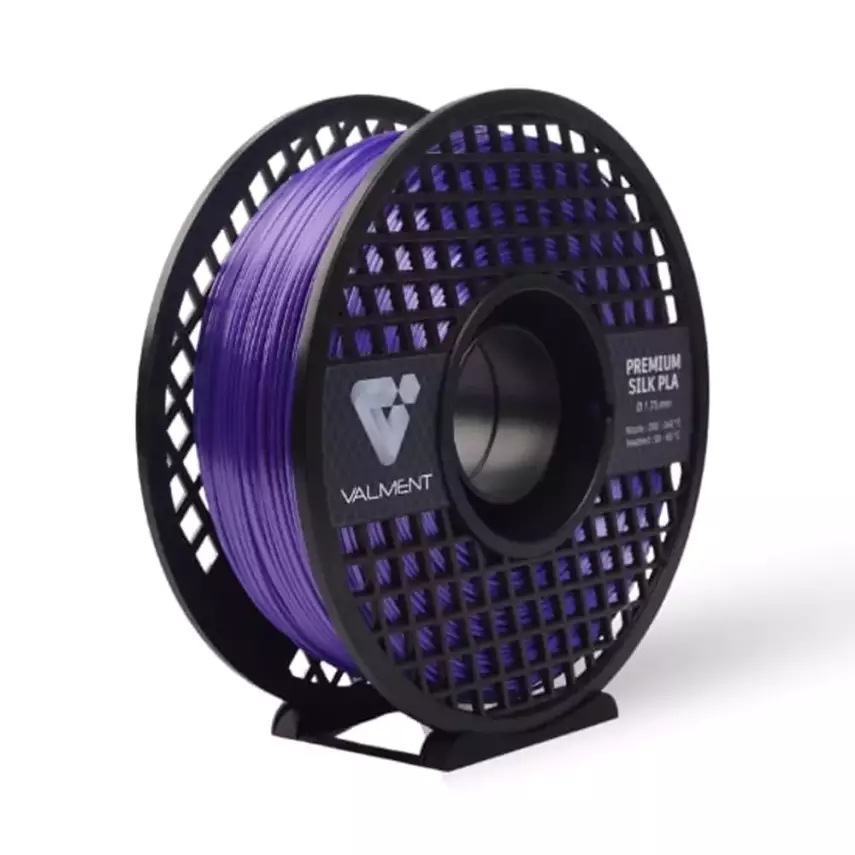 Valment Silk PLA Kritstal Mor Filament 1kg 1.75mm - 1