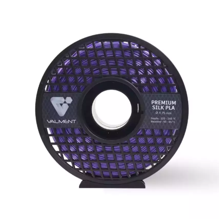 Valment Silk PLA Kritstal Mor Filament 1kg 1.75mm - 2